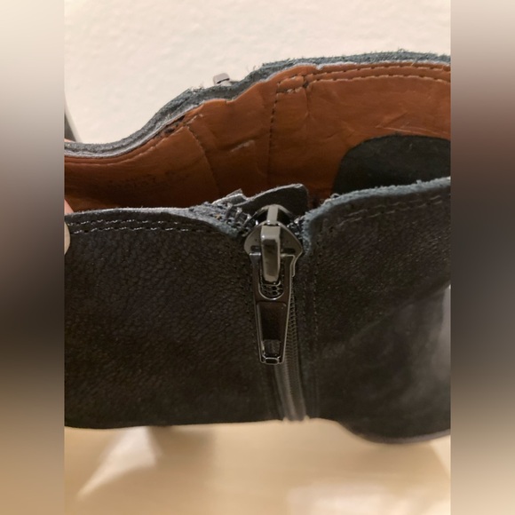 Lucky Brand Black Peep-Toe Ankle Booties - Picture 6 of 11